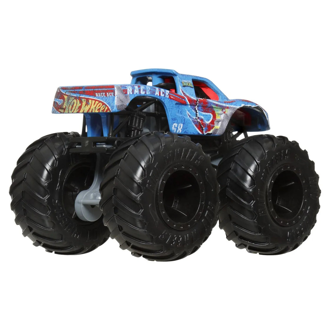 Hot wheels monster truck si masinuta metalica race ace