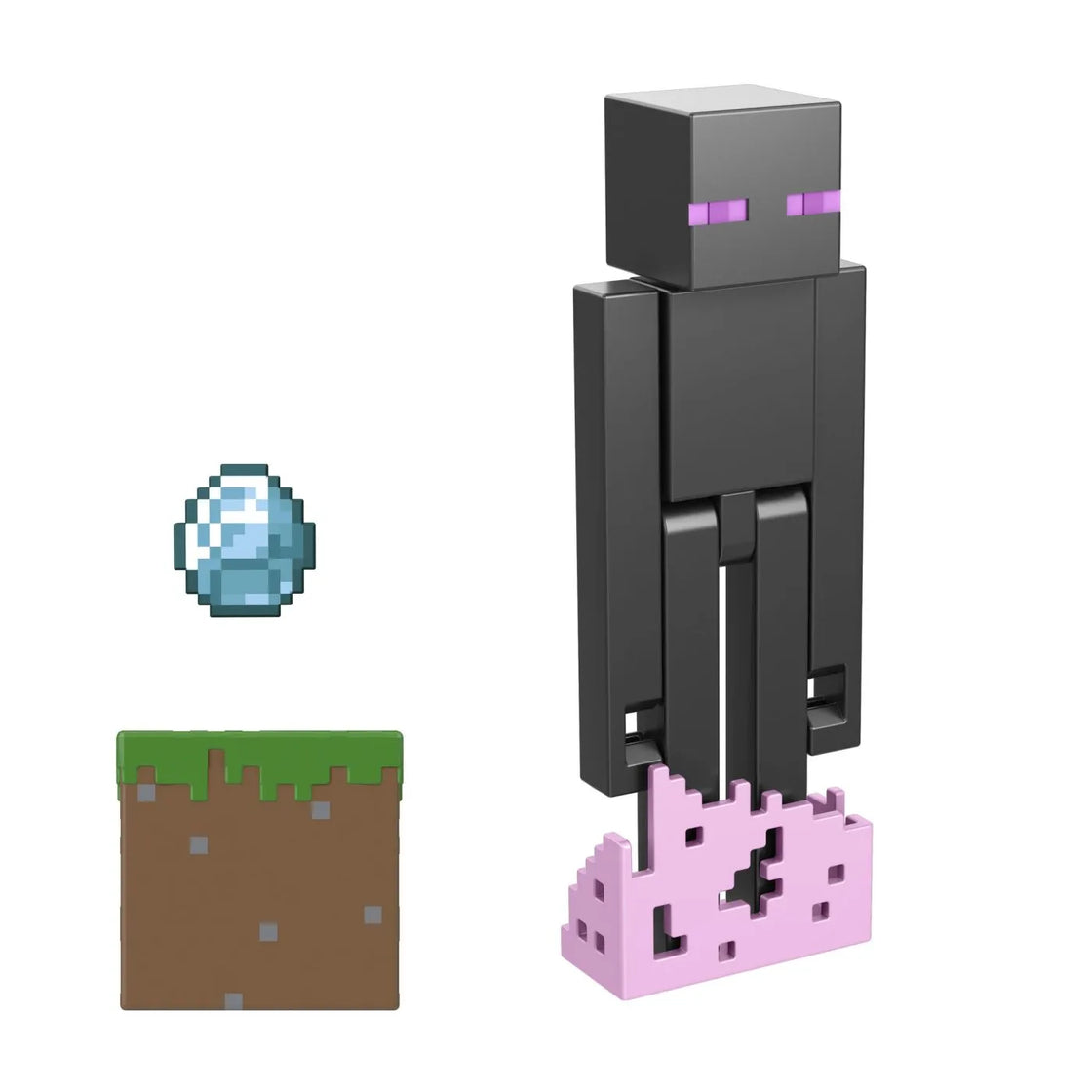 Minecraft craft a block figurina enderman 8cm