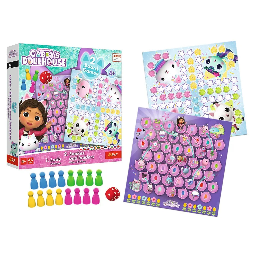 Joc dream works gabbys house 2in1 ludo si serpisori scari