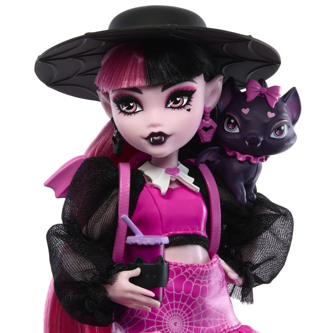 Monster high papusa draculaura si animalutul count fabulous