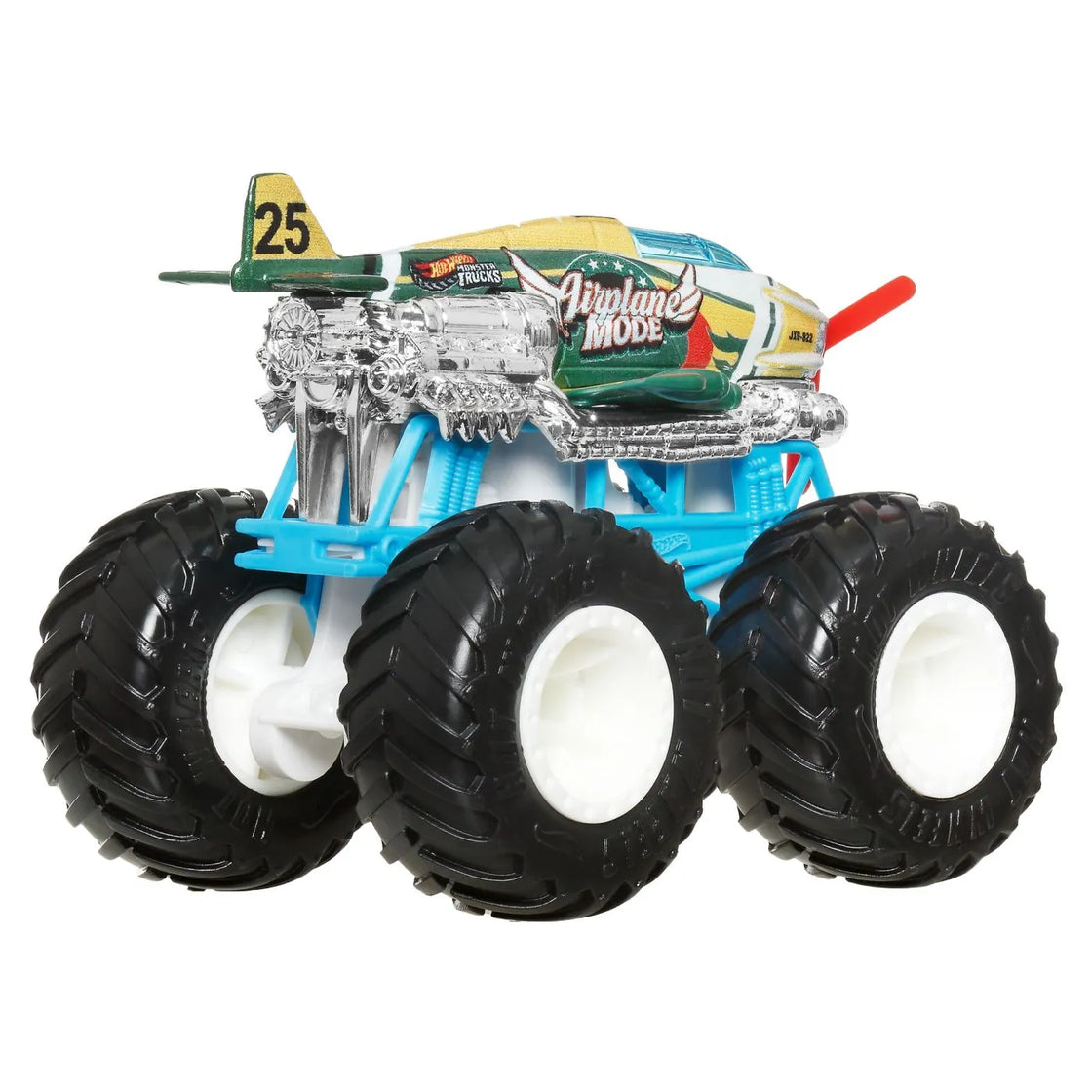 Hot wheels monster truck masinuta airplane mode scara 1:64