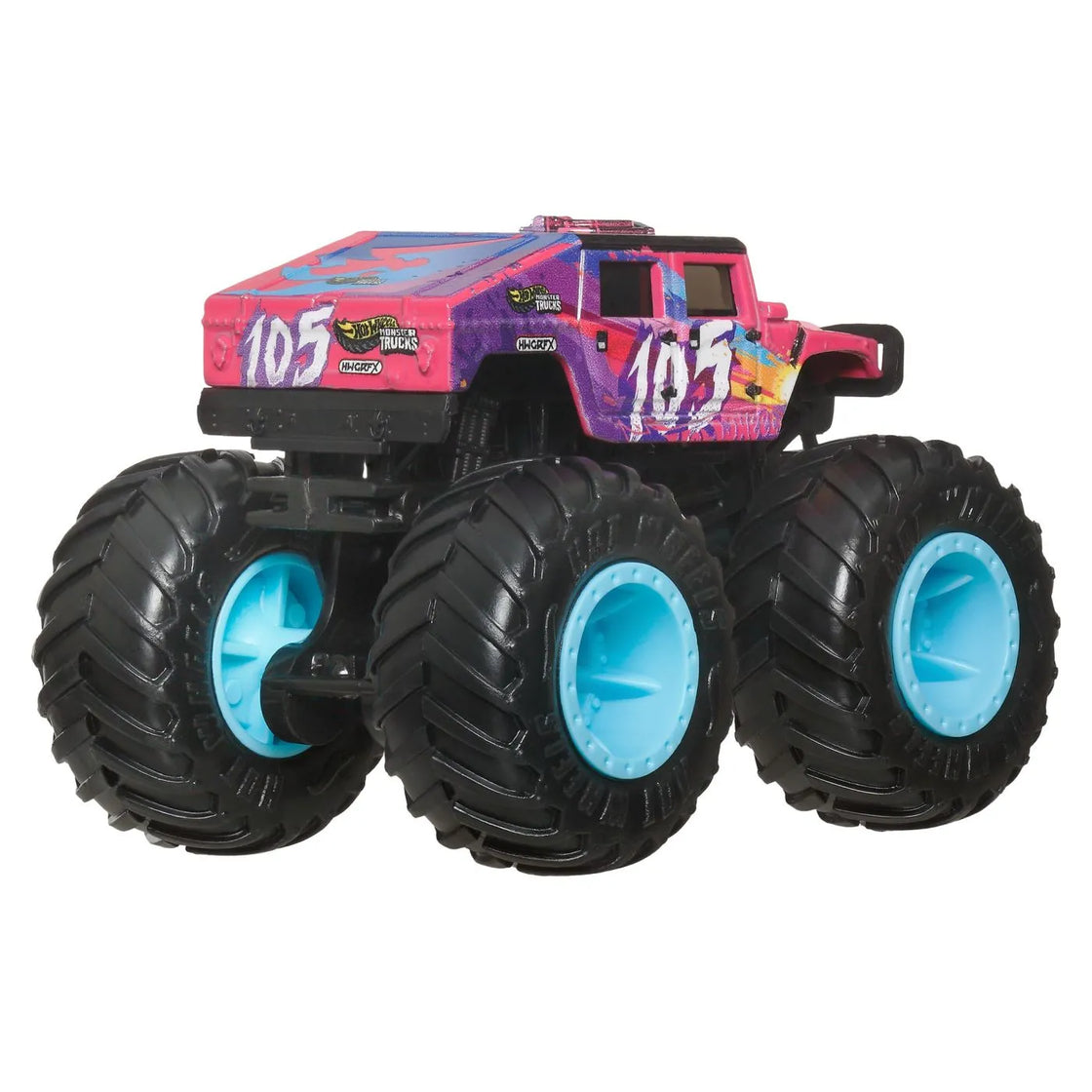 Hot wheels monster truck masinuta humvee 4-ct fastback scara 1:64