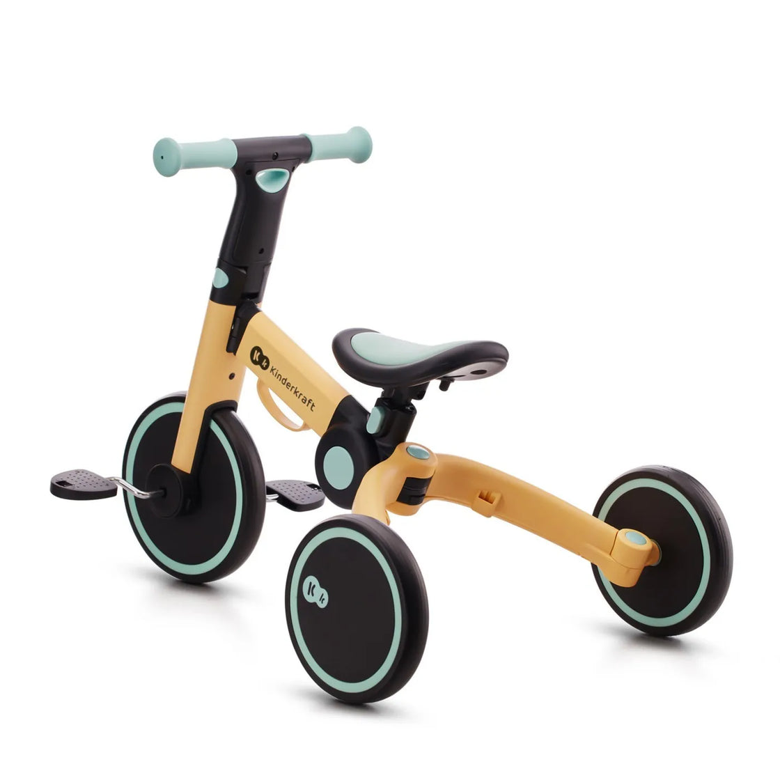 Bicicleta de echilibru / tricicleta kinderkraft 4trike, sunflower blue