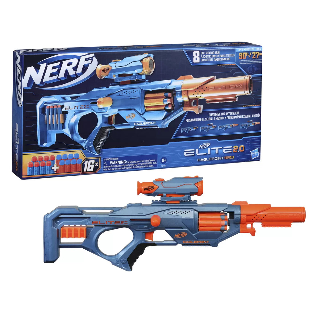 Nerf blaster elite 2.0 eaglepoint rd 8