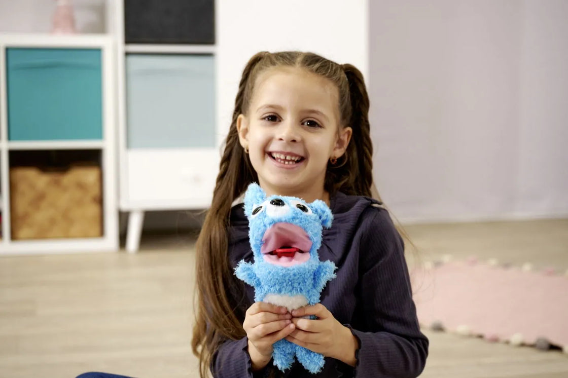 Simba screamerz jucarie plus ursulet albastru