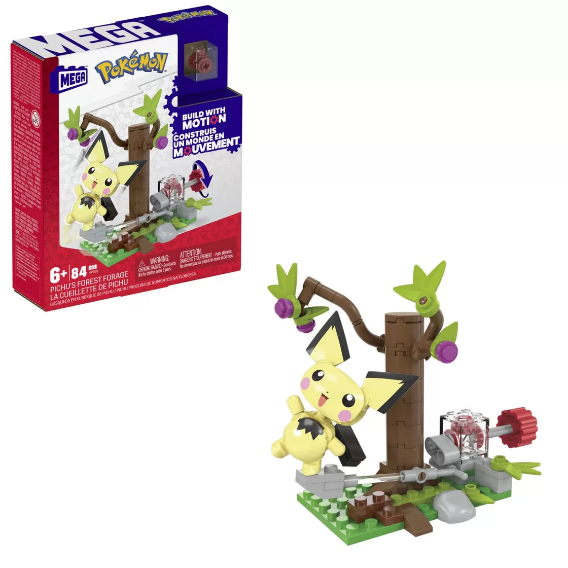 Pokemon mega set de constructie forajele forestiere ale lui pichu