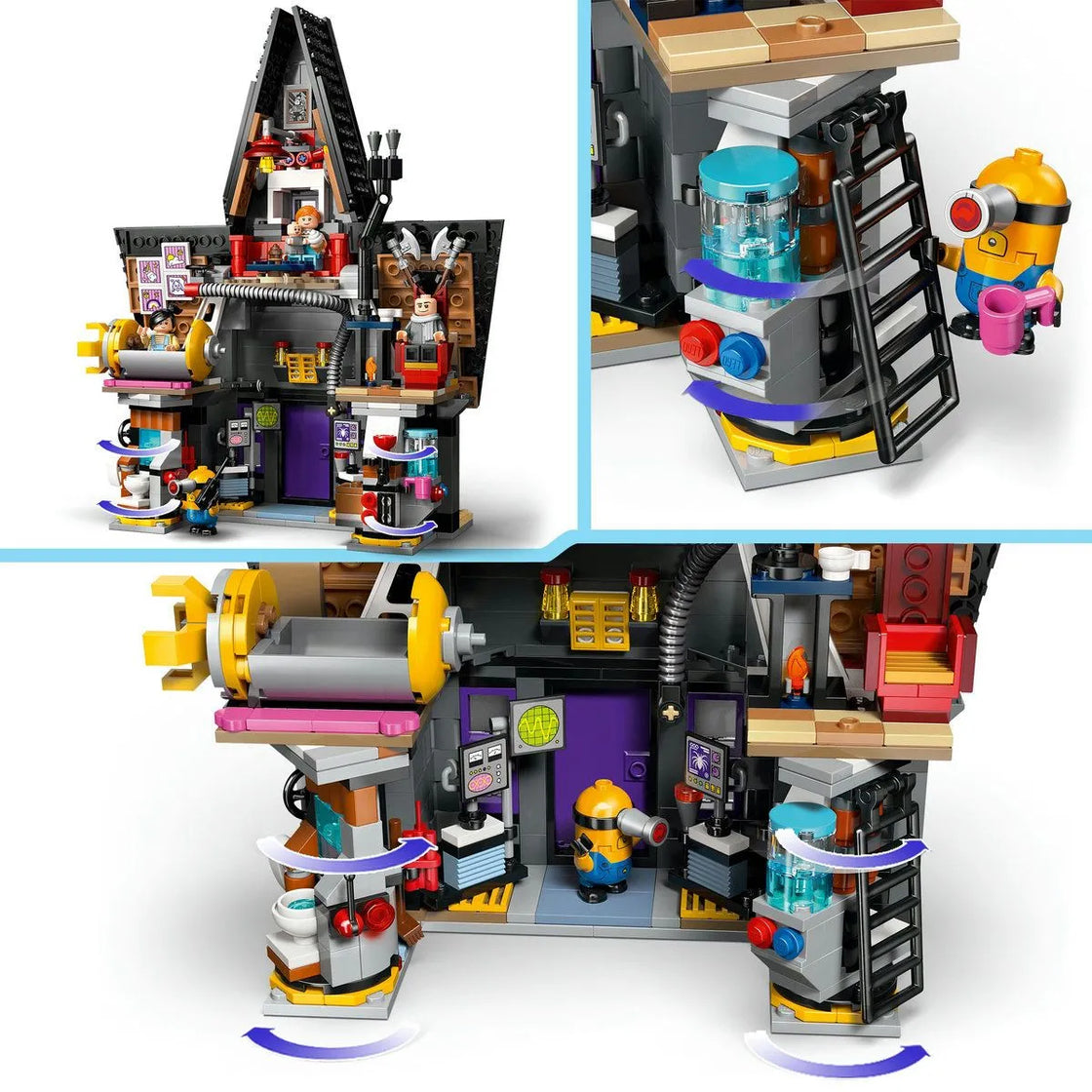 Lego despicable me4 resedinta de familie a lui gru si a minionilor 75583
