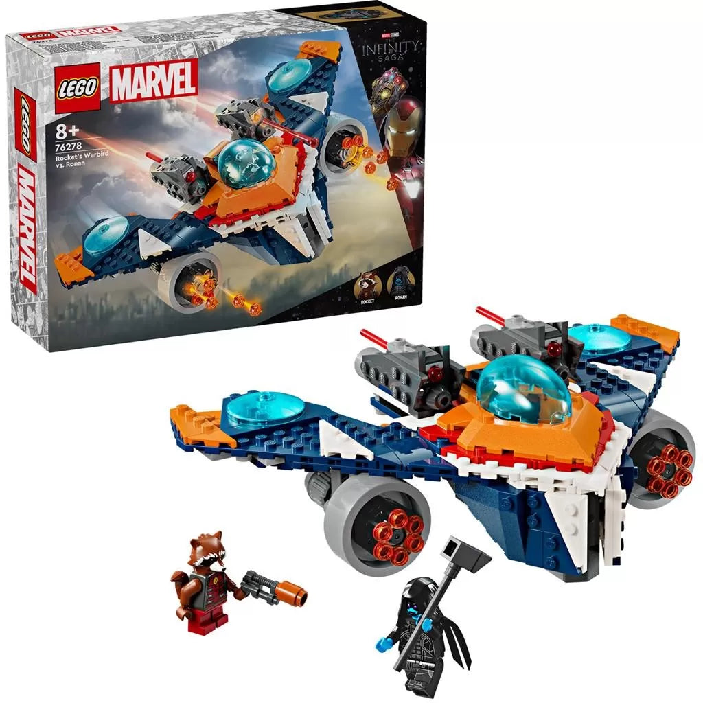 Lego super heroes avionul de lupta al lui rocket vs ronan 76278