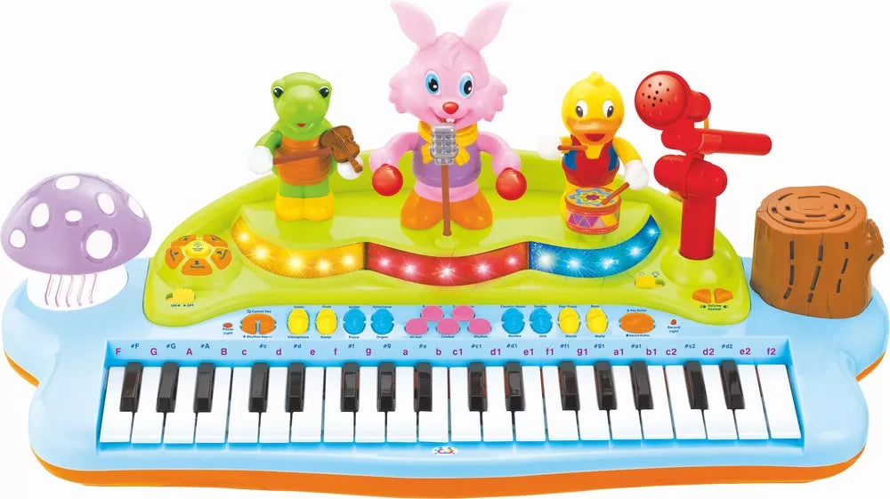 Orga muzicala cu scaunel si orchestra animalutelor