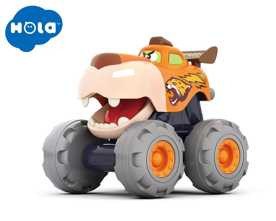 Masinuta bebe monster truck leopardul infuriat
