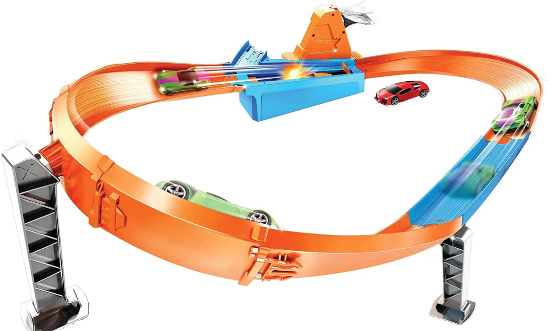 Hot wheels circuit rapid cu lansator si masinuta exclusiva