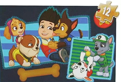Patrula catelusilor puzzle 4in1 din lemn