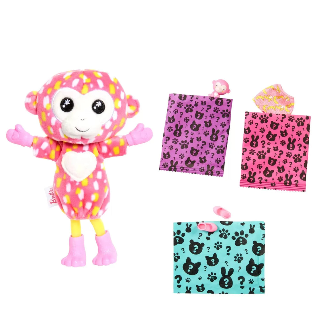Barbie papusa chelsea cutie reveal maimutica