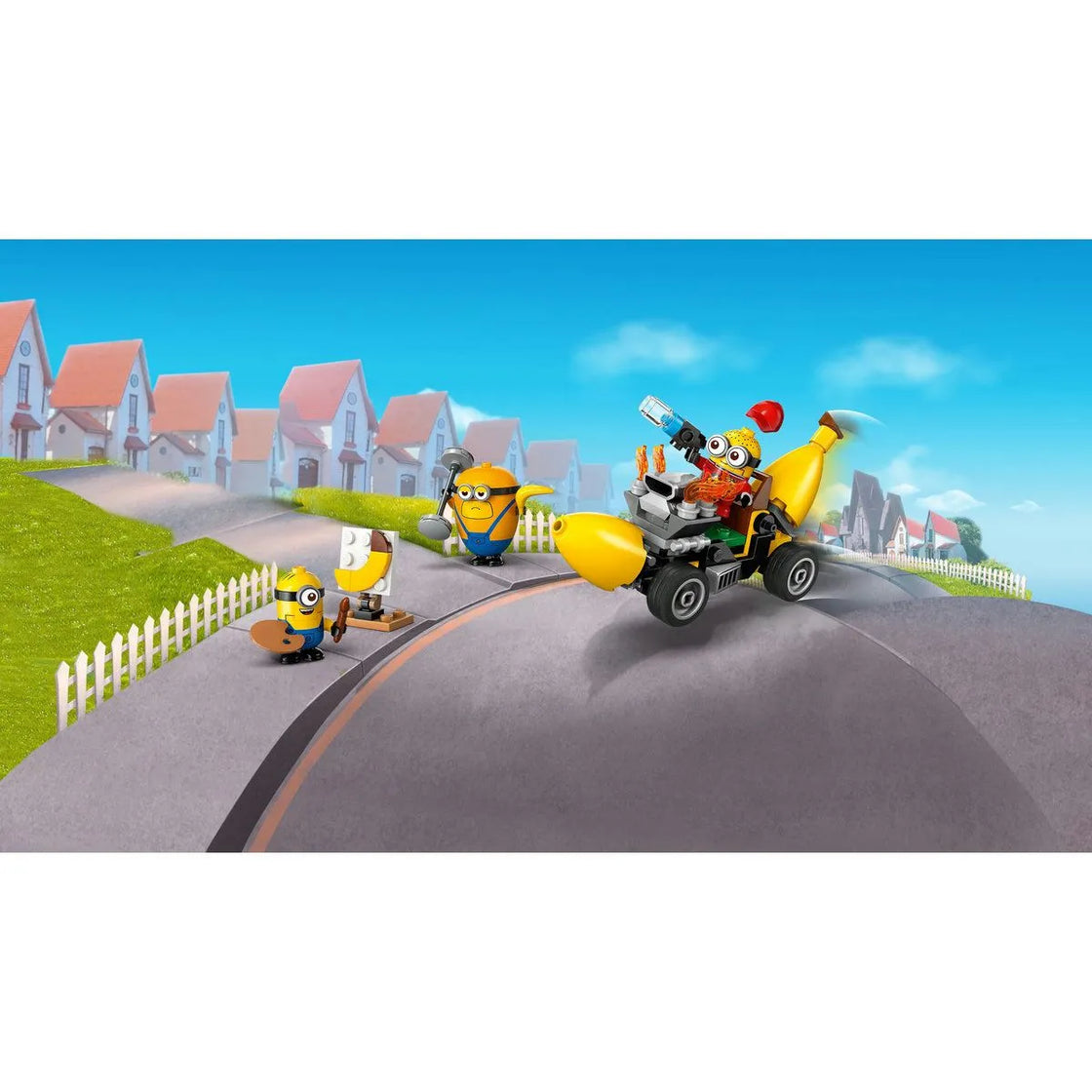 Lego despicable me4 minionii si masina banana 75580