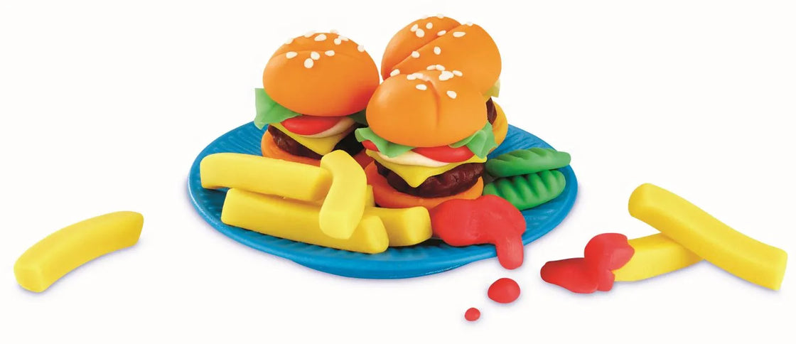 Play doh kitchen creations set de gatit hamburger