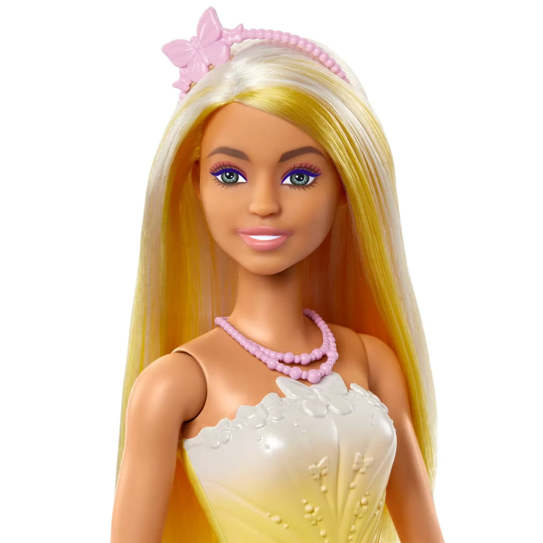 Barbie papusa barbie cu parul blond si galben