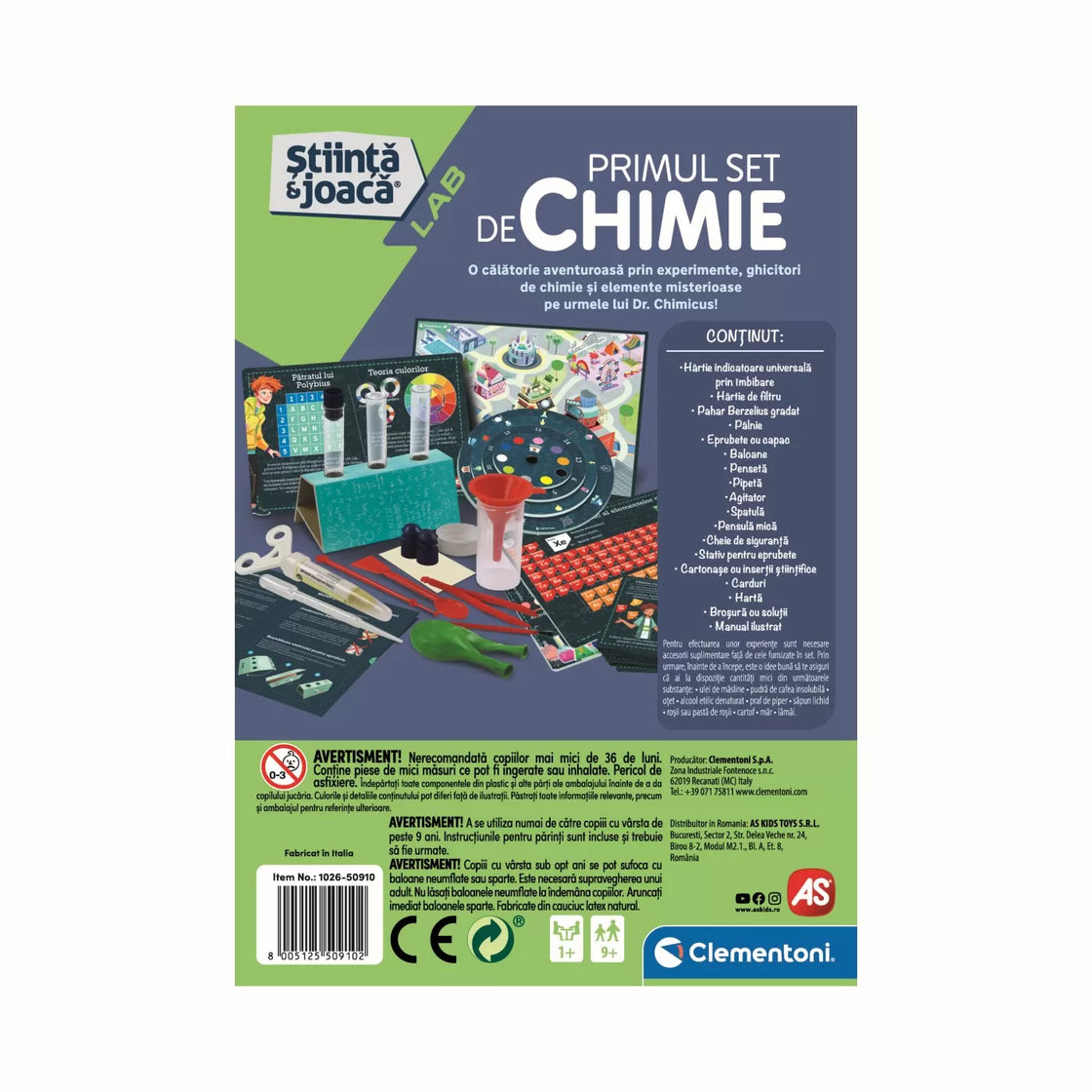 Primul set de chimie stiinta joaca