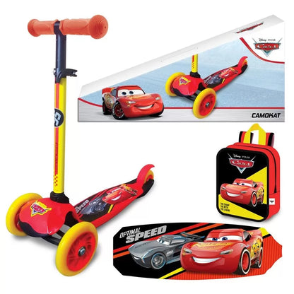 Trotineta cu 3 roti cars cu ghiozdan