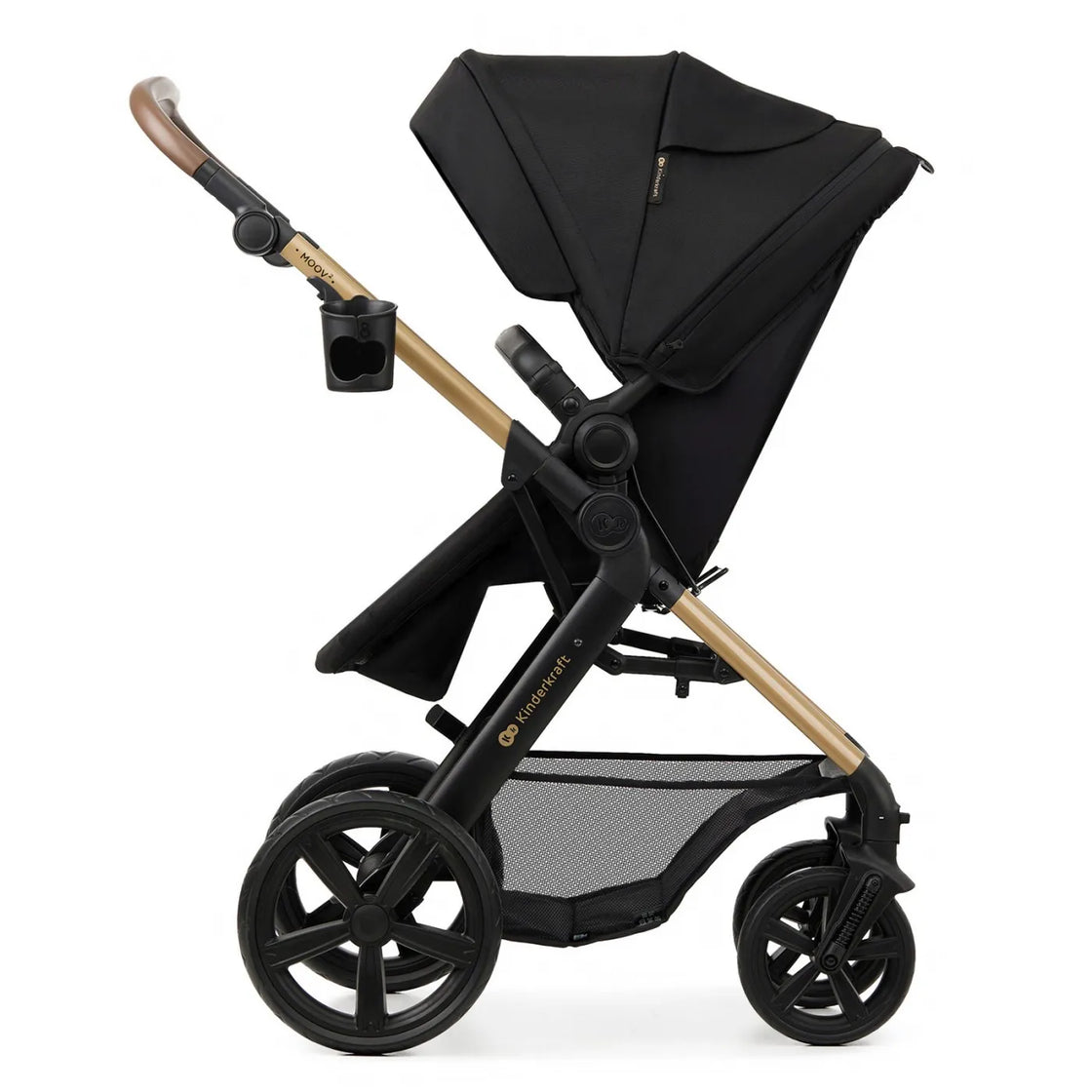 Carucior 3 in 1 kinderkraft moov 2, negru pur