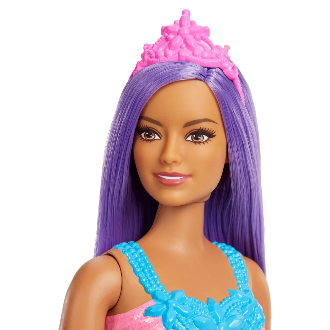 Barbie dreamtopia papusa printesa cu par mov