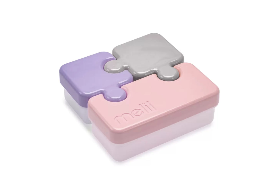 Recipient hrana bebe model puzzle, melii, gri&mov