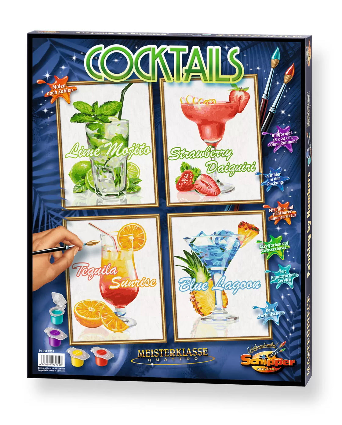 Kit pictura pe numere schipper cocktail-uri