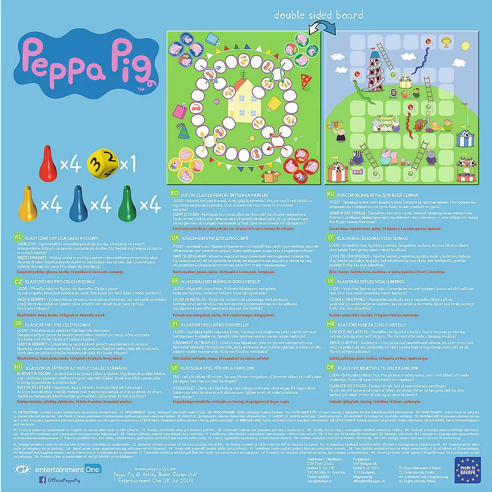 Joc peppa pig 2in1 ludo si serpisori scari