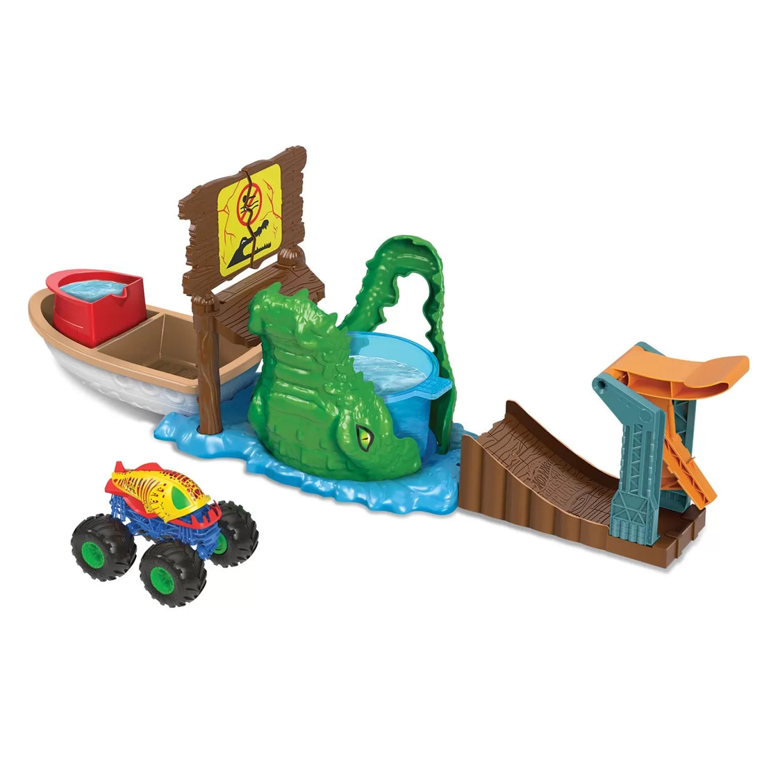 Hot wheels monster truck color shifters atacul crocodilului