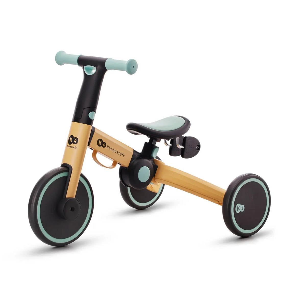 Bicicleta de echilibru / tricicleta kinderkraft 4trike, sunflower blue