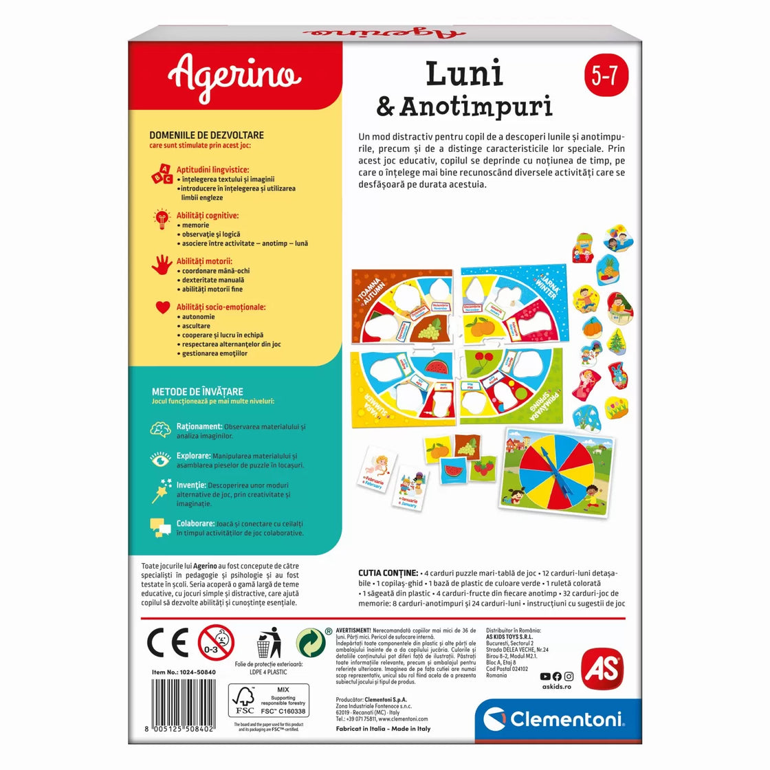 Agerino luni si anotimpuri educativ