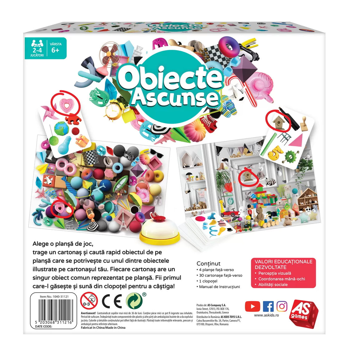 Joc de societate obiecte ascunse