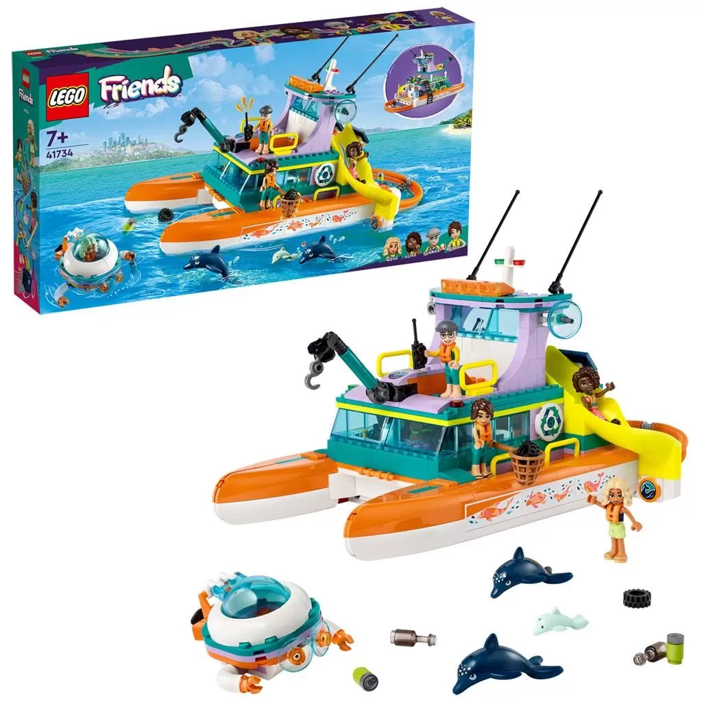 Lego friends barca de salvare pe mare 41734