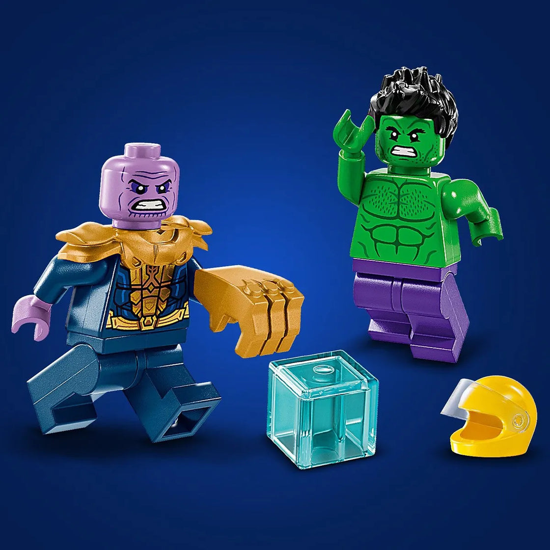 Lego super heroes hulk in vehicul de teren contra lui thanos 76312