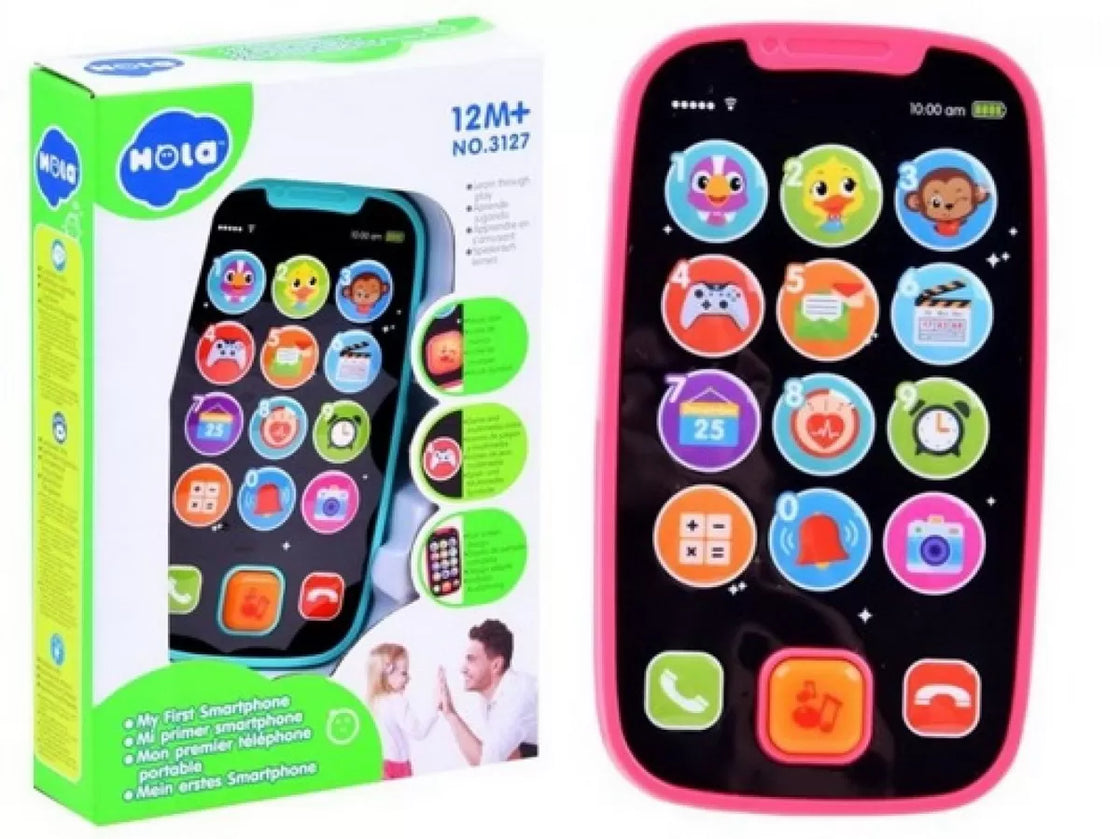 Primul meu telefon smart roz cu muzica si lumini