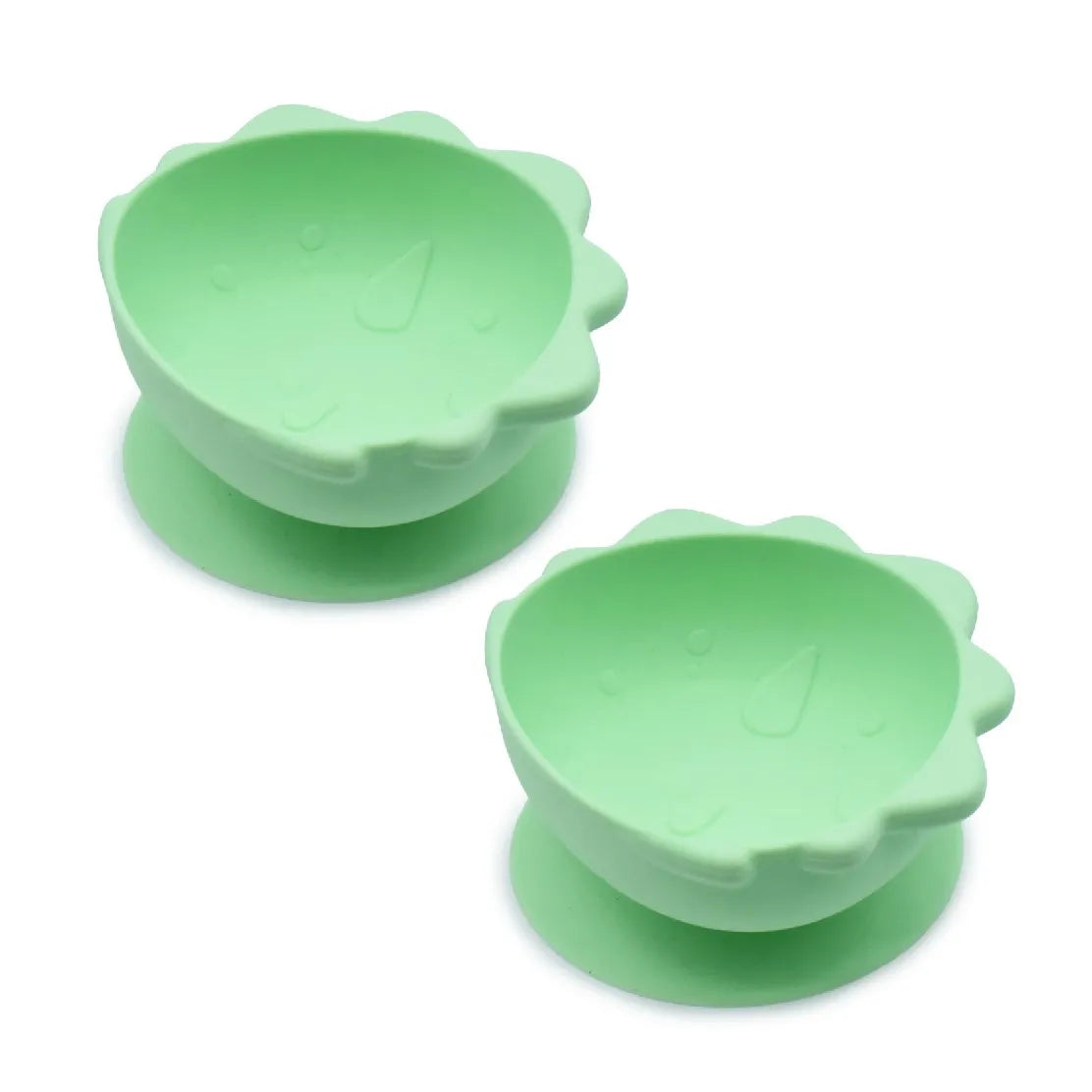 Set 2 castronele cu ventuza silicon melii model dinozaur