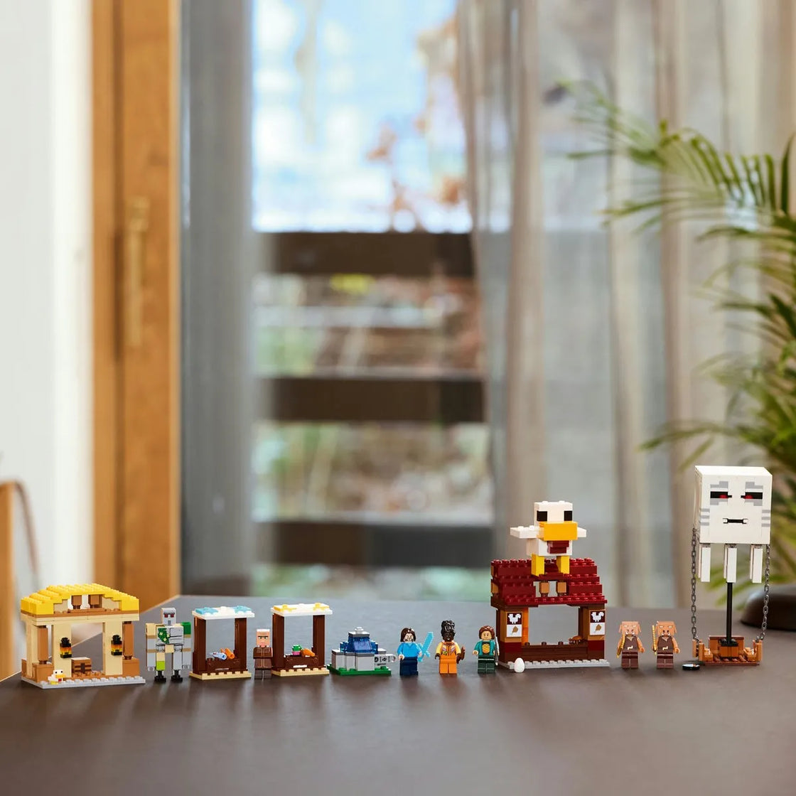 Lego minecraft atacul baloanelor ghast asupra satului 21273