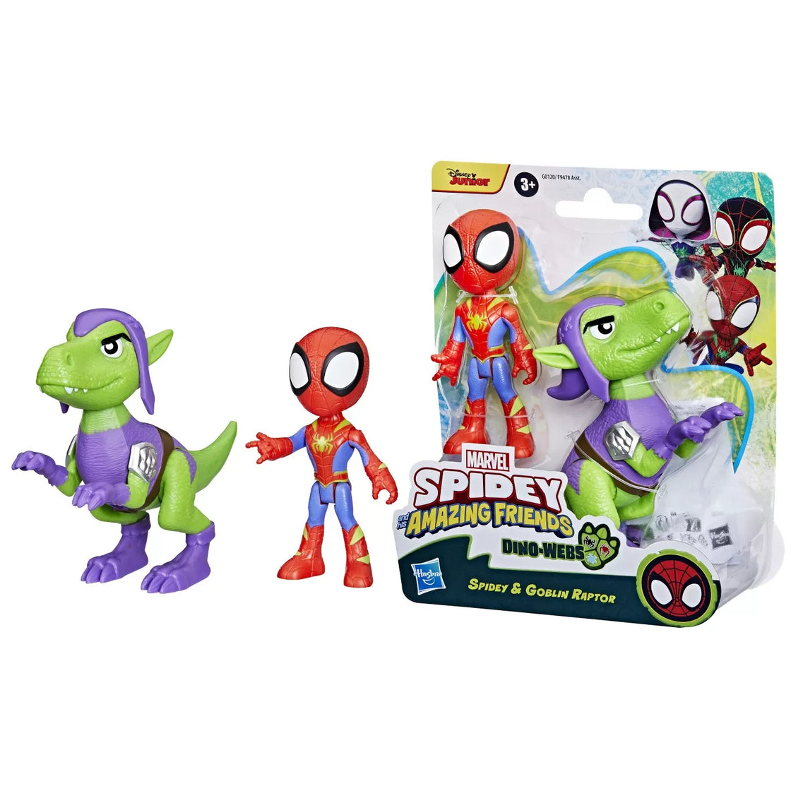 Spidey si prietenii marvel dino webs spidey si goblin raptor