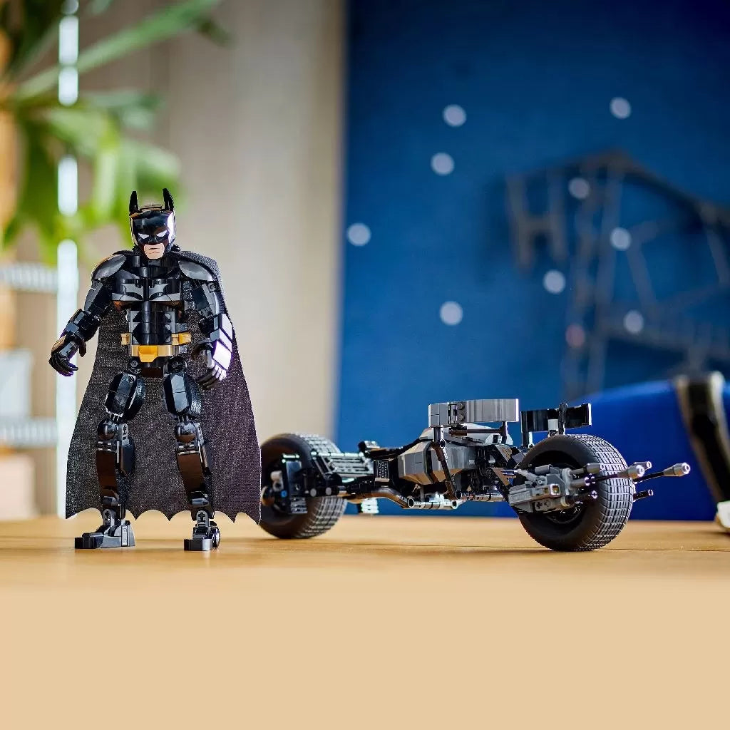 Lego super heroes figurina de constructie batman si motocicleta bat-pod 76273