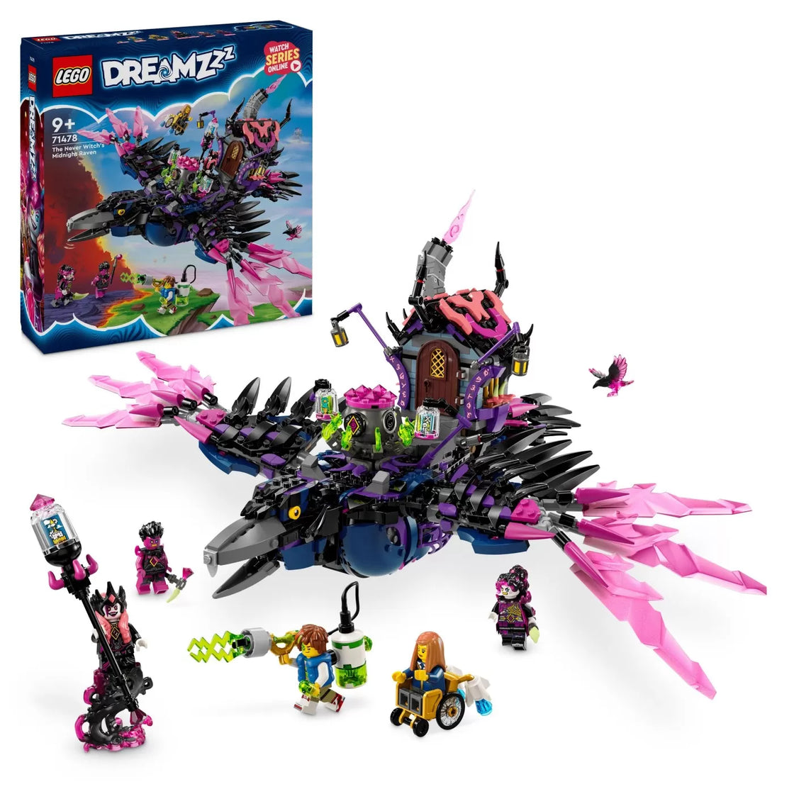 Lego dreamzzz corbul de la miezul noptii al vrajitoarei din never 71478