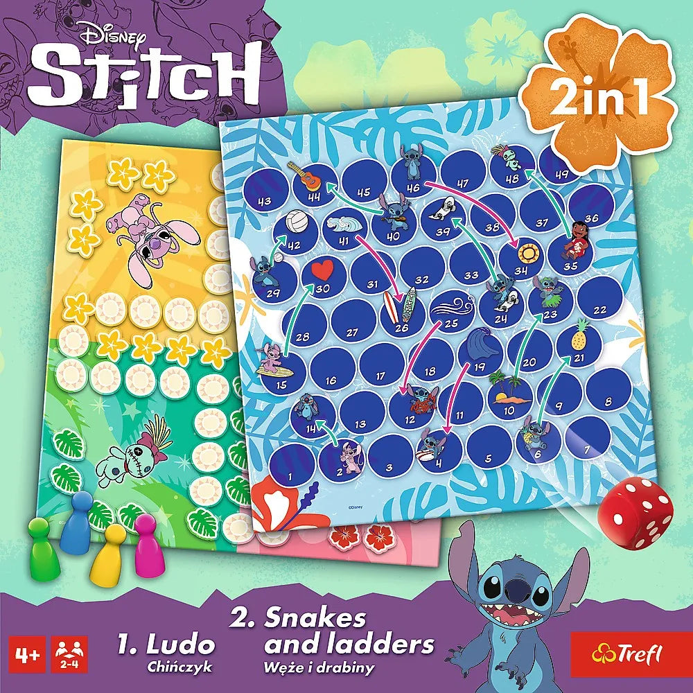 Joc disney stitch 2in1 ludo si serpisori scari