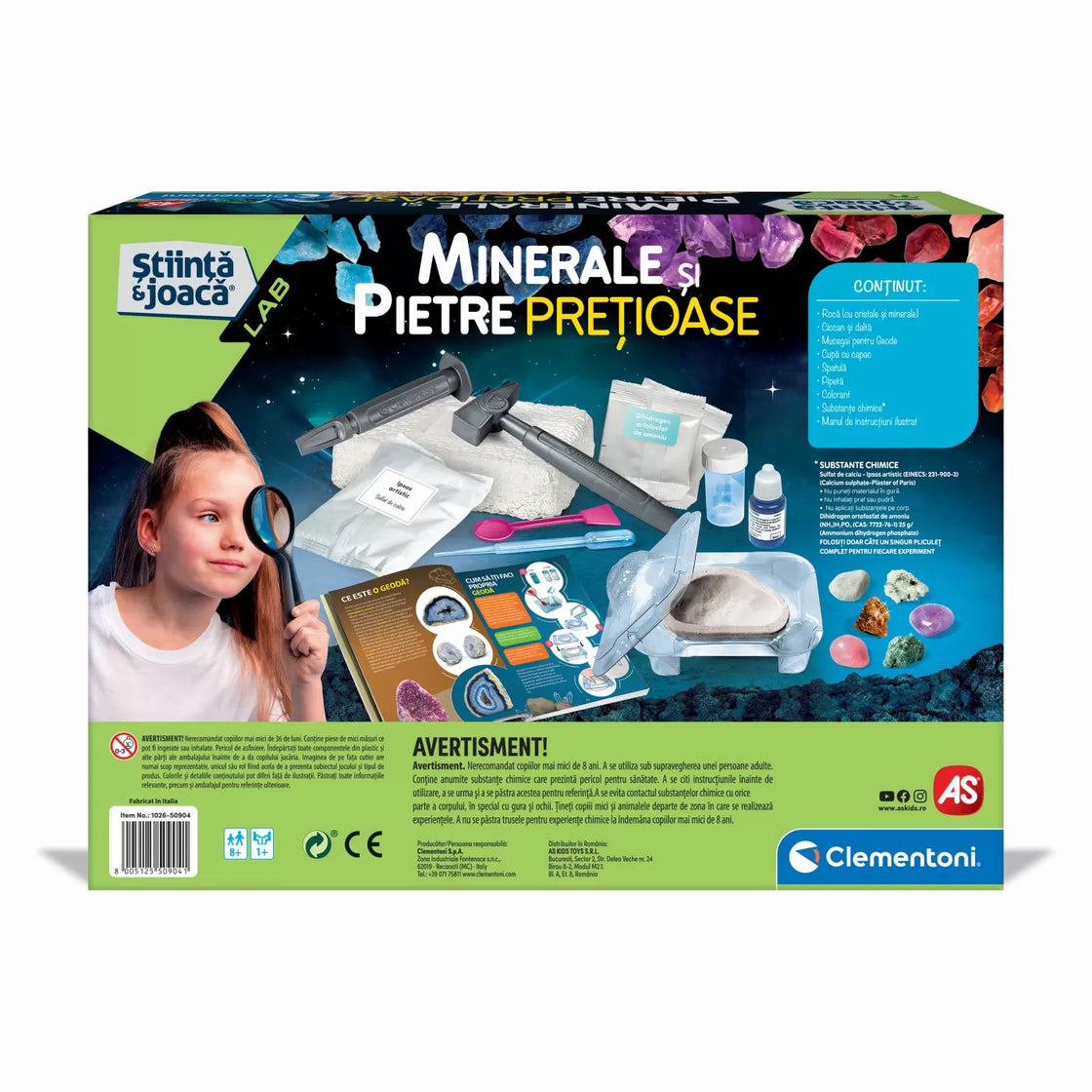Stiinta si joaca minerale si pietre pretioase