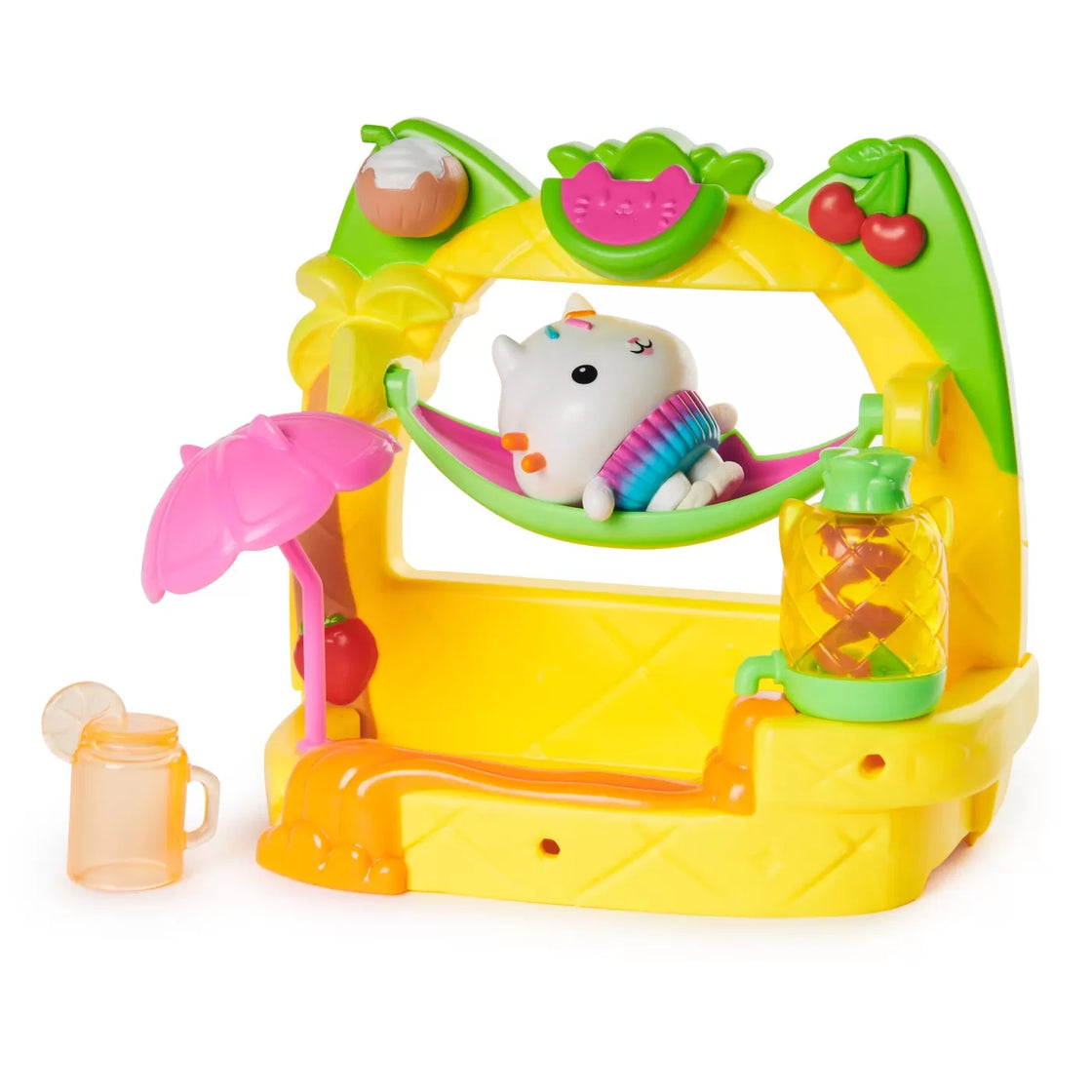 gabbys dollhouse set balcon pentru petrecerea cu smoothie a lui cakey