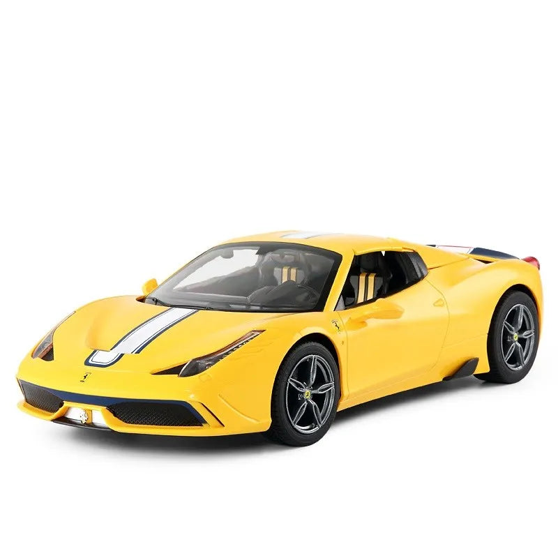 Masina cu telecomanda ferrari 458 speciale a galben scara 1 la 14
