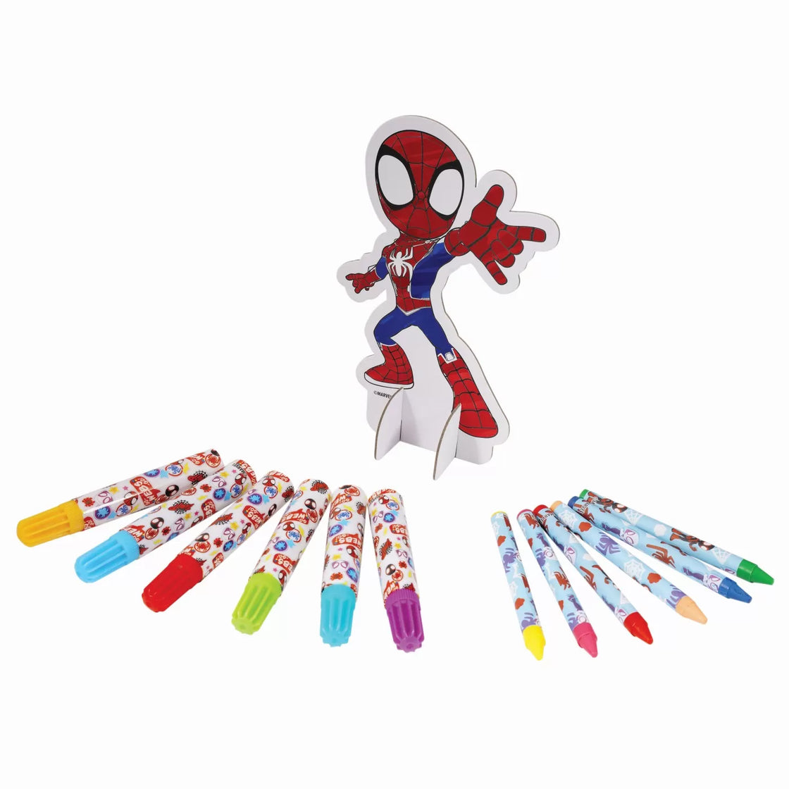 Set de desen in rucsac spidey and his amazing friends