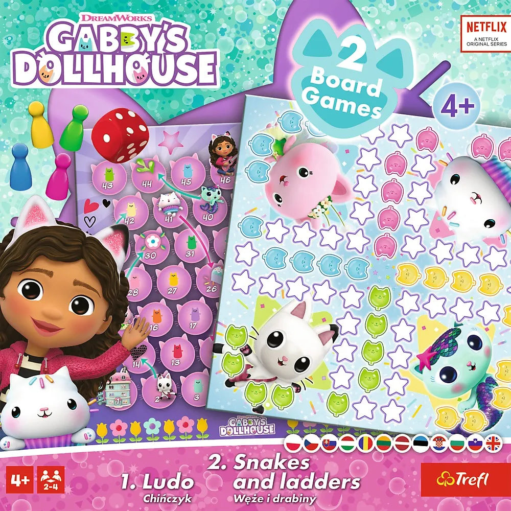 Joc dream works gabbys house 2in1 ludo si serpisori scari