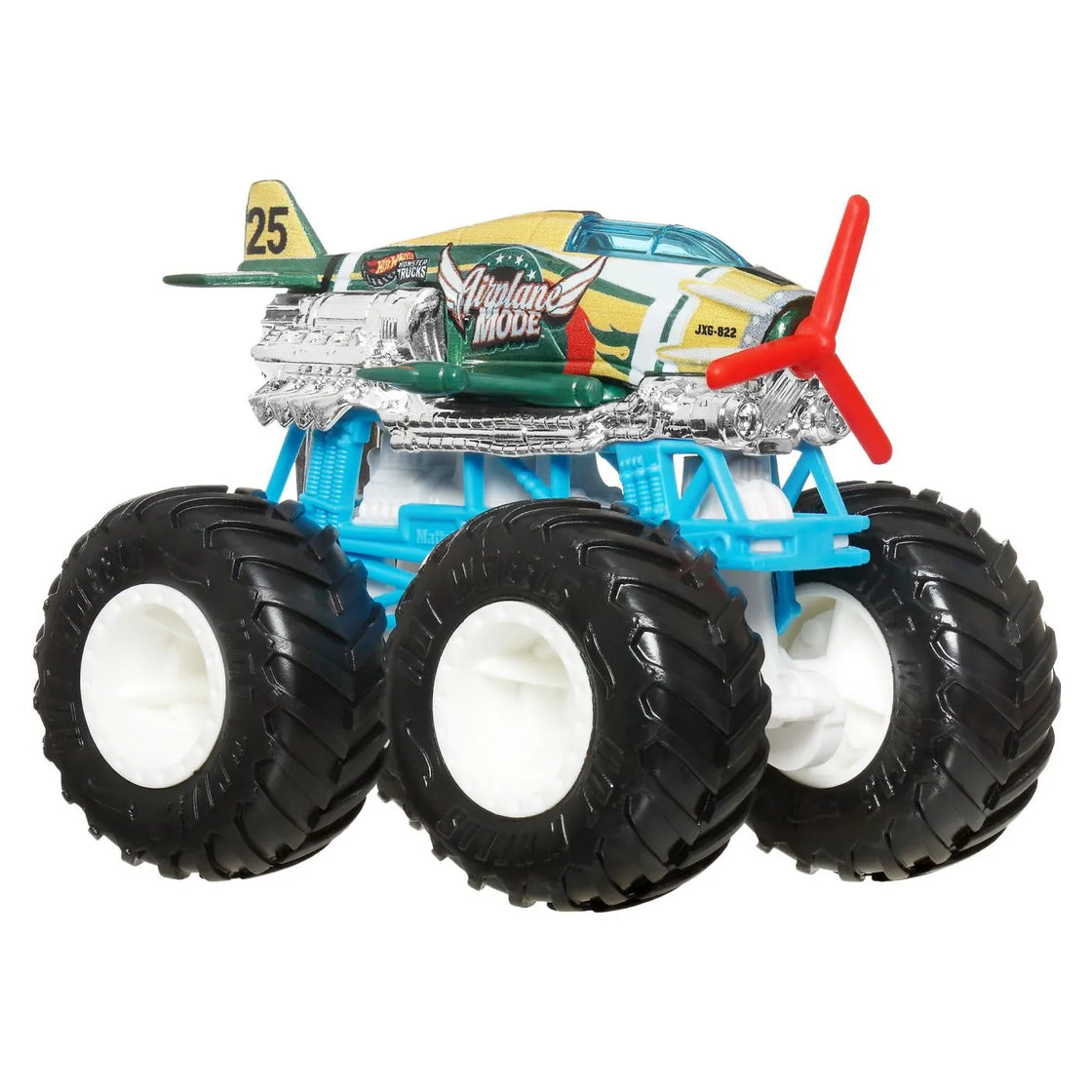 Hot wheels monster truck masinuta airplane mode scara 1:64