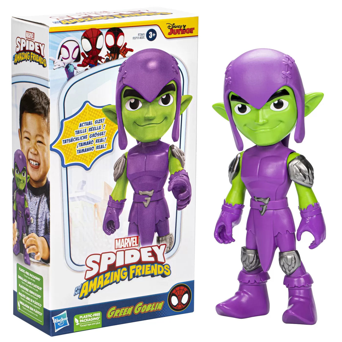 Spidey prietenii extraordinari figurina green goblin supradimensionata 22.8cm