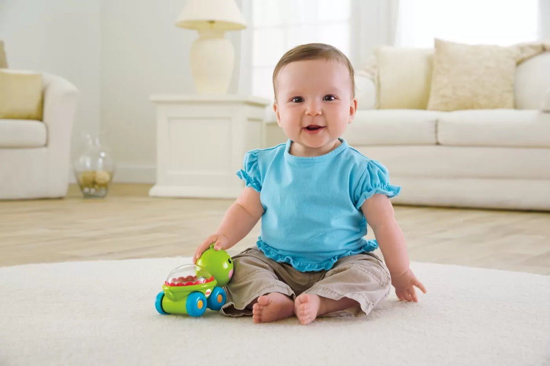 Fisher price jucarie apasa si mergi testoasa