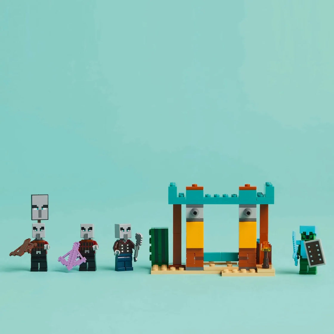 Lego minecraft patrula illager în desert 21267