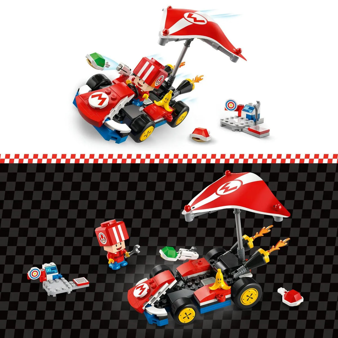 Lego super mario mario kart standard kart 72032